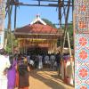 Decorated Cheeyamkuzhi temple from outside